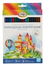 Карандаши акварельные 36цв "Классические" с кистью, к/к, Гамма