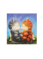 Плитка Котики с сердечком (10х10)