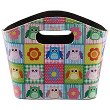 Корзинка для мелочей Цветные совы (яркие квадраты) (18х16) (12-09414-Owls-square)