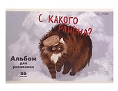 Альбом для рисования «Главные герои» Listoff А4, 30 листов, скрепка, в ассортименте - 1