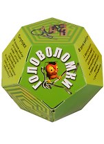 Набор с головоломками и книгой Додекаэдр. Зеленый 15*15*12,5см