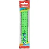 Линейка 15см "Neon Solid" зелен., подвес, ERICH KRAUSE