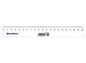 Линейка пластиковая GoodMark, 20 см