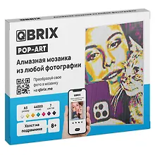 Набор для творчества Mozabrick. Алмазная мозаика «QBRIX Pop-Art», А3, на подрамнике