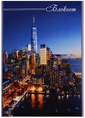 Блокнот А5 40 листов клетка "Ночной город"