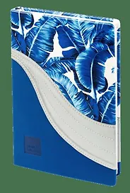 Ежедневник недатированный «Wave» А5, синий, 96 листов, экокожа, InFolio