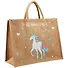 Сумка джутовая L Единорог Be magical (43х34х19)  (ДЖ2019-9) - 0