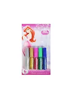 Клей глиттерный 05 шт.(6 гр.) "Princess", блист., Disney