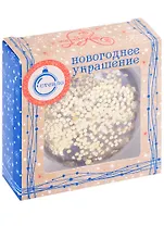 Елочный шар НГ медальон Планеты (черный) (8,5х8)