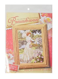 Набор для вышивания крестиком Дама в парке (781781) (20х28см) (упаковка)