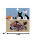 Наклейки ПВС коты,8,5 х 9 см, 80 шт, 10 дизайнов - 1