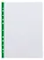 Папка-вкладыш А4 10шт "Fizzy Clear" 40мкм, прозрачный, зеленая полоса, ErichKrause - 1