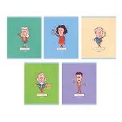 Тетрадь в клетку Listoff, "Великие ученые", 48 листов, в ассортименте