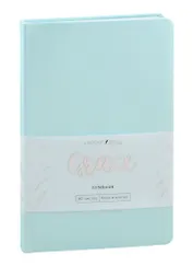 Записная книжка А6- 80л кл. "Graсe" магия мяты, иск.кожа, ляссе, инд.уп.