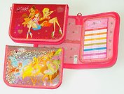 Пенал 1отд. 13*19см, откидн.планка, голография, WINX