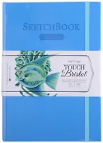 Скетчбук А5 50л "Bristol Touch" голубой, для графики и маркеров, 180г/м2