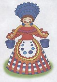 Дымковская игрушка раскраска - 1