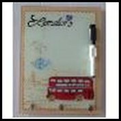 Ключница из стекла с доской для записи (27821) (18х24)