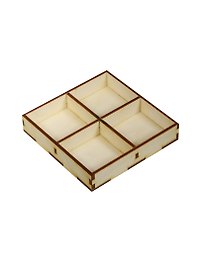 Коробочка для мелочей (2150431) (10х10х2см) (игрушка из дерева) (упаковка)