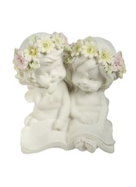 Фигурка Ангелы в венках коллекция Amore 8х11см (390-702)