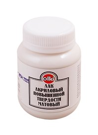 Лак акриловый матовый, 100 мл, повышенной твёрдости, Olki