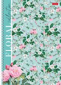Тетрадь общая «Floral collection», 80 листов в клетку, А4, в ассортименте - Hatber - 2