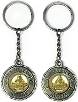 Сувенир АКМ, Брелок-канат, "Исаакиевский собор ,металл, вставка, фигурная,   цвет античное олово