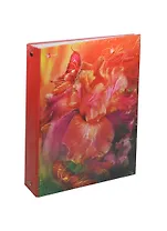 Тетрадь 160л кл. "Ирисы и бабочки" на кольцах, 7БЦ, глянц.ламинация, квадр.корешок, инд.уп., Listoff