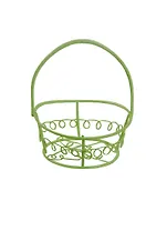 Кукольные аксессуары, корзинка круглая зеленая 5*7см (11-00836-23)