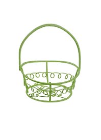 Кукольные аксессуары, корзинка круглая зеленая 5*7см (11-00836-23)