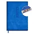 Ежедневник дат. 2026г. А6+ 176л "Тиволи глосс" синий, кожзам, тв.переплет, блинт.тиснение, офсет, справ.мат-лы, вырубка, закругл.углы, 2 ляссе, инд.уп - 0