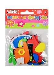 Набор для творчества Arte Nuevo  Веселые фигурки Фигурки-наклейки Самолеты из EVA DT-1017