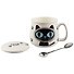 Кружка с крышкой и ложкой Oreo cat (керамика) (350 мл) (12-07160-927) - 1