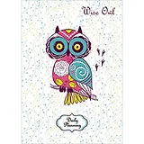 Ежедневник недат. А5 112л "Мода и стиль. Совы. Owls" 7БЦ, поролон, мат.ламинация, выб.лак, блестки, ляссе, Listoff
