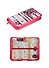 Пенал корпусный 1отд. "Для девочек" с наполнением (11 предм.), ассорти, ткань - 0