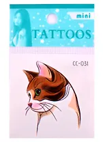 Тату Веселые котики,9,5*6,5 (микс)(орр)
