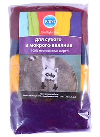 Набор шерсти для валяния РТО "Осенний букет"