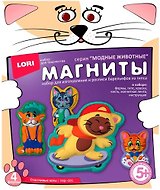 Набор для творчества LORI Магниты из гипса "Счастливые коты" Мфг-001