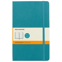 Книга для записей Moleskin Classic Soft, мягкая обложка, тёмно-бирюзовая, 96 листов, А5