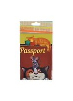 Обложка для паспорта Кот с мышкой (37728)