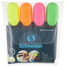 Текстовыделители «Job» 4 цвета 1-5 мм, Schneider