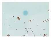 Папка-конверт А7 на кнопке "Созвездие", ассорти