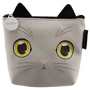 Кошелек на молнии Кошка Глаза (ПВХ) (11х8)