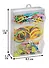 Набор канцелярский: скрепки 25мм 70шт цветные виниловые, резинки ассорти 15гр, зажимы 15мм 16шт цветные - 1
