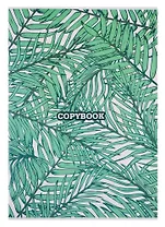 Тетрадь в клетку Феникс+, "Тропические листья", А4, 80 листов, перевертыш