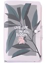 Записная книжка 108*175 32л+32л "Pots", растение, пласт.переплет, кнопка, линия+клетка