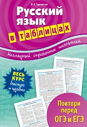 Русский язык в таблицах