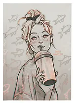 Книга для записей А5 80л кл. "Street story (Эксклюзив)" 7БЦламинация soft touch, печать по фольге, офсет