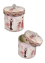 Шкатулка (17х17х20,5) (кожзам) (35031)