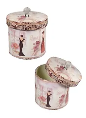 Шкатулка (17х17х20,5) (кожзам) (35031)